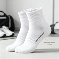 Prix d'usine, vente en gros de chaussettes en coton peigné doux brodé, chaussettes respirantes pour un usage quotidien, OEM, étiquette privée, approvisionnement en vrac