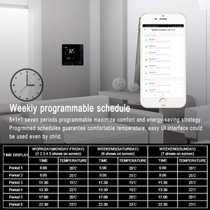 Thermostat numérique pour chauffe-eau, thermostat intelligent sans fil Wifi pour <span class=keywords><strong>chauffage</strong></span> au sol - Product Image 6