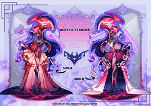 OEM ODM Anime in Hand Hh Robe de soirée en velours - Product Image 3