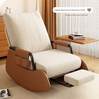 Fauteuil à bascule inclinable pour la maison, canapé paresseux pour balcon, chaise longue individuelle pour adulte, idéal pour la pause déjeuner dans le salon