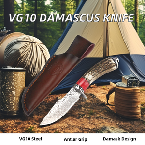 VG10 стальной дамасский нож G10 Ручка тактическое лезвие фиксированное лезвие Тактический нож для резки промышленного применения безопасность - Product Image 2