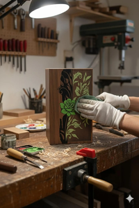 Urne funéraire commémorative avec fleurs pour cendres humaines, pour fournitures funéraires, pour grossistes - Product Image 3