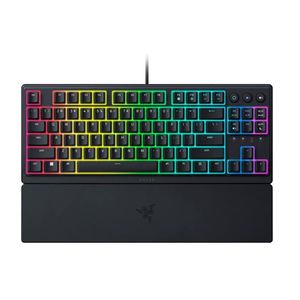 Clavier de jeu <span class=keywords><strong>Razer</strong></span> Ornata V3 TKL, membrane méca, touches à profil bas, rétroéclairage RVB, touches avec revêtement UV, USB-C avec repose-poignets - Product Image 1