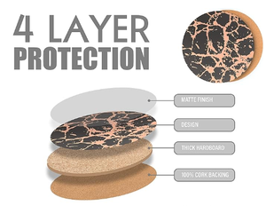 Manteles individuales de corcho para mesa de comedor, alfombrilla de cocina redonda, decoración, manteles individuales lavables resistentes al calor, tipo almohadilla - Product Image 4