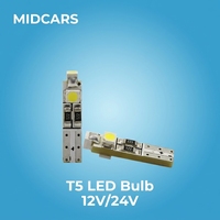 Ampoule LED T5 74 pour tableau de bord de voiture, éclairage du combiné d'instruments 2721 73 37 W1.2w W3w, remplacement de la lampe de jauge intérieure, bleu glacé 12V