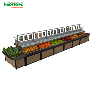 ชั้นวางผักและผลไม้สองด้านยอดนิยมของ Highbright สำหรับซูเปอร์มาร์เก็ตและร้านขายของชำ - Product Image 2