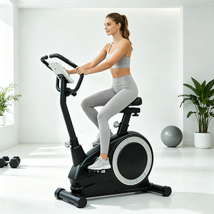 Low MOQ High Quality Home Use Foldable Upright <b>Exercise</b> <b>Bike</b> Heavy Duty Steel 300lbs Capacity Adjustable LCD Display Unisex - Product Image 4