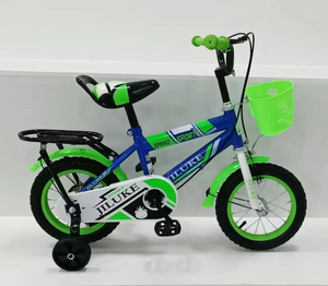 Vélo pour enfants à cadre en acier antichoc, tailles 12/14/16 pouces, pédales ordinaires, roues d'apprentissage réglables, directement de l'usine - Product Image 4