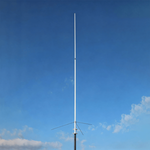 Antena de Estación Base de Fibra de Vidrio de 3.2M X300 con Radiales de Plano Terrestre, Doble Banda 144/430MHz VHF UHF, Omnidireccional Tipo Diamante para Comunicación - Product Image 2