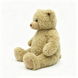 Oso de peluche personalizado, suave y abrazable, de color marrón claro para niños, diseño clásico y sencillo. - Product Image 3