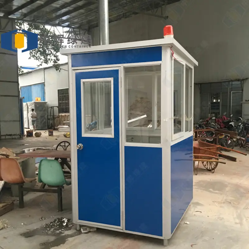 CGCH – kiosque de sécurité en acier de couleur standard préfabriqué pour une installation rapide de la salle de garde-fou ou de la salle de fumée