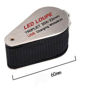 Rotsen Munten Antiek Verlichte Pocket <span class=keywords><strong>10x</strong></span> <span class=keywords><strong>20x</strong></span> 30x Opvouwbare Juweliers <span class=keywords><strong>Loupe</strong></span> Met Uv En Led Licht - Product Image 5