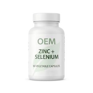 Capsules de zinc et de sélénium OEM ODM, GMP Halal, 60 unités, 15 mg de zinc, 100 mcg de sélénium - Product Image 1