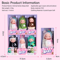 Muñeca Bebé Reborn, Juguete de Simulación, Mini Modelo Adorable de Recién Nacido, Niña o Niño, PVC, Regalo para Halloween, Navidad, Cumpleaños