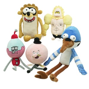 Juguetes de peluche Regular Show, personajes de dibujos animados, animales de peluche para niños, regalo de cumpleaños de 2 a 4 años, unisex - Product Image 1