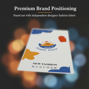 Étiquette de vêtement de luxe imprimée imperméable professionnelle, papier artistique personnalisé pour vêtements, chaussures et sacs - Product Image 5