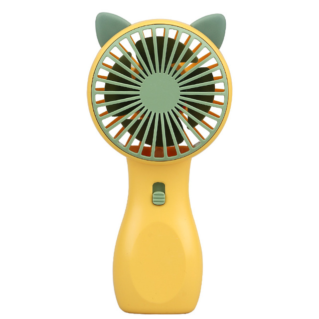 SQ2237B Factory Direct Sale Cute Cat Handheld USB Charging Small Fan Outdoor Portable Mini Fan with Light