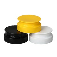 Bouchon à clapet en silicone noir à double paroi en plastique PP 33/400 pour bouteilles souples