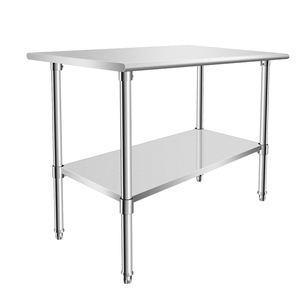 36*18 mesa de trabajo de cocina restaurante equipo de cocina estación de trabajo de acero inoxidable con estante inferior - Product Image 1