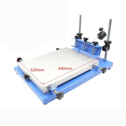 Cheap middle-sized manual screen printing table pcb printer machine stencil printer machine stencil machine
