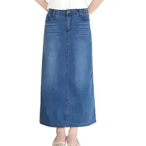 Z57449B оптовая продажа, женские сексуальные джинсы, новые модные длинные джинсовые юбки