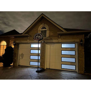 <span class=keywords><strong>Porte</strong></span> <span class=keywords><strong>de</strong></span> <span class=keywords><strong>garage</strong></span> <span class=keywords><strong>sectionnelle</strong></span> isolée résidentielle personnalisée 12 x 7, finition imitation bois, fournisseur d'or, style coulissant en métal, verre - Product Image 2