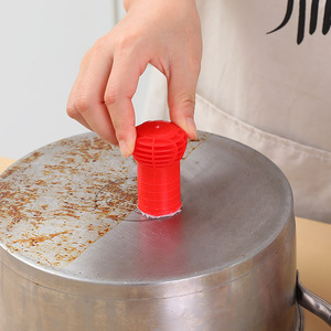 Stainless Steel Pot Cleaning Scrubber <b>Round</b> Mixed Colors Rust Remover Kitchen <b>Brush</b> - Product Image 2
