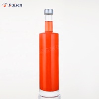 750ml 700ml Bouteille en verre pour liqueur Whisky Vodka Gin Spiritueux Échantillon gratuit Bouteille en verre 1000ml