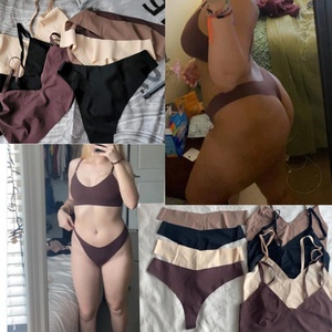 Sharicca personalizzare Logo biancheria intima set donna 6 colori senza soluzione di continuità reggiseno e mutandine all'ingrosso reggiseno e brevi set - Product Image 5