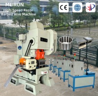 Ligne de production automatique à grande vitesse de fil barbelé conçue pour plusieurs variantes de fil barbelé