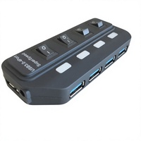 Nouveau Hub USB 3.0 à 4 ports avec coque transparente pour transmission haute vitesse, adaptateur de connecteur répartiteur USB 3.0