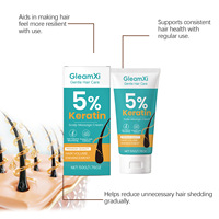 Crème de massage du cuir chevelier à la kératine en marque propre, traitement du cuir chevelier, nettoyage en profondeur, purification, hydratation, soin quotidien, crème pour le cuir chevelier à la kératine