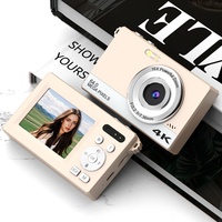 Kamera Digital 4K untuk Pelajar, Zoom 16x, Layar 2,8 inci, Retro, Ramah Pemula, Kampus, Definisi Tinggi, Penggunaan di Rumah, Perjalanan, Ringkas, Baru