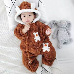 <strong>Little</strong> boys <strong>girls</strong> jumpsuit hoodie warm baby pajamas <strong>sleeper</strong> - Product Image 2