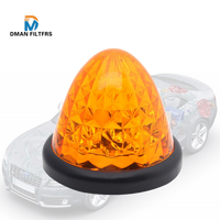 Vente en gros DEBA Amber 3 pouces 16 LED Feu de gabarit latéral type 'Bullet' et 'Watermelon' avec cadre chromé 12V/24V 3000 Lumen pour camion