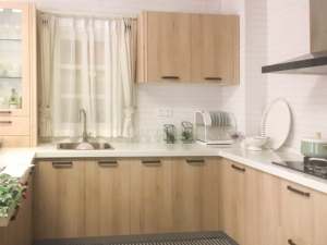 Meubles de cuisine en kit de style européen sur mesure, finition acrylique <span class=keywords><strong>noir</strong></span> mat, MDF, évier en verre, <span class=keywords><strong>menuiserie</strong></span> industrielle, Sydney's - Product Image 1