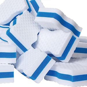 Éponge en mélamine blanche haute densité avec support en PU rose, <span class=keywords><strong>gomme</strong></span> <span class=keywords><strong>magique</strong></span> durable pour usage domestique - Product Image 6