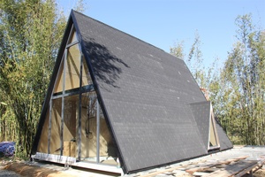 Tam Giác Casas Triangulares Ánh Sáng Kim Loại Kết Cấu Thép Một Khung Nhà <span class=keywords><strong>Kit</strong></span> Cho Cuộc Sống Làm Bánh Sandwich Bảng Điều Khiển Cho Airbnb Khách Sạn - Product Image 5