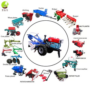 Çin küçük çiftlik döner yeke 12Hp 15Hp Tractors iki tekerlekli Mini el traktör traktörlerin arkasında yürümek - Product Image 6