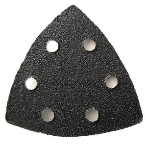 Disco de lijado de papel abrasivo <span class=keywords><strong>triangular</strong></span> de gancho y bucle de 6 agujeros, 90x90mm, papel de <span class=keywords><strong>lija</strong></span> impermeable <span class=keywords><strong>para</strong></span> herramientas abrasivas, pulido de metales - Product Image 6