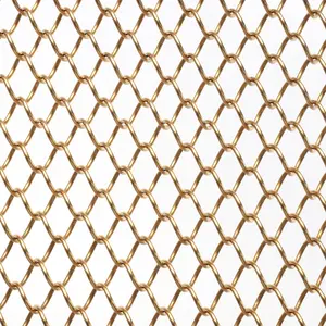 Nội thất treo trang trí nhôm kim loại lưới Rèm chuỗi vải