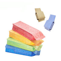 Feuille d'aluminium imprimée sur mesure, thermoscellage intérieur, gousset latéral, sac vide d'emballage de thé coloré pochette de café