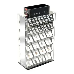 Unieke Stijl Lucite Oorbel Teller Display Acryl Stand Voor Sieraden