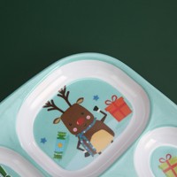 Service de table créatif sur le thème de Noël, assiette et tasse en mélamine avec motif de Père Noël, résistant aux chocs, compatible avec le micro-ondes