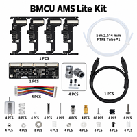 BMCU 370C 4-Channel 1.75mm Pengumpan Filamen Multi Warna Otomatis Sensor Hall Buffer AMS Lite Alternatif untuk Bambu Lab A1/A1