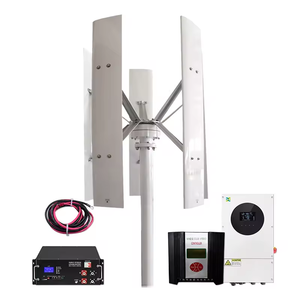 กังหันลมผลิตไฟฟ้าสำหรับบ้าน Wind New Coming 1-20kw 1200w พร้อมแบตเตอรี่ตะกั่ว-กรด/ลิเธียมไอออน 220-240v 50/60hz - Product Image 4