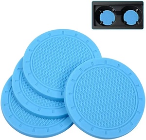 Wholesale Custom Creative Car Water Cup Mat Eco-friendly PVC Insulated Universal Fit Cutting Service - Product Image 4
