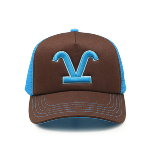 Biểu Tượng Tùy Chỉnh Cấu Trúc Cong Vành Vui Thêu Thể Thao Ngoài Trời Snapback Cổ Điển Bọt Lưới Mũ Xe Tải Trucker Lưới Cap - Product Image 2