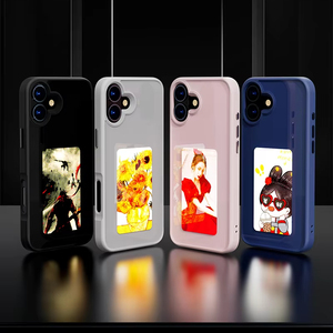 Étui de téléphone intelligent JOYPORODO B234 NFC avec écran E Ink, coques de téléphone en <span class=keywords><strong>PC</strong></span> pour <span class=keywords><strong>iPhone</strong></span> 11 12 13 14 15 16 17, coque d'affichage de téléphone DIY - Product Image 1