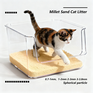 20L Biologisch afbreekbare, milieuvriendelijke urine- en kattenbakvulling, kleine huisdierenvulling, gierstvulling, zeer absorberend, weinig stof, eenvoudig te onderhouden - Product Image 3